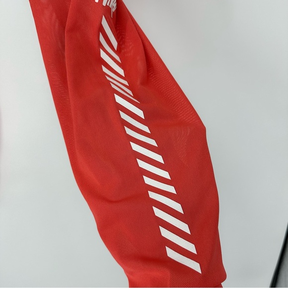 Nike Mesh Black Red Leggings Size XXL - Picture 4 of 8